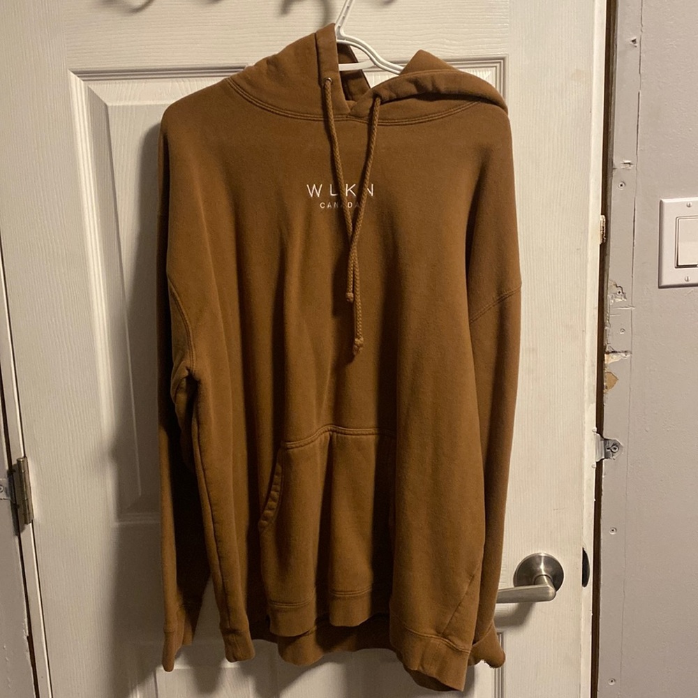 WLKN brown sweater